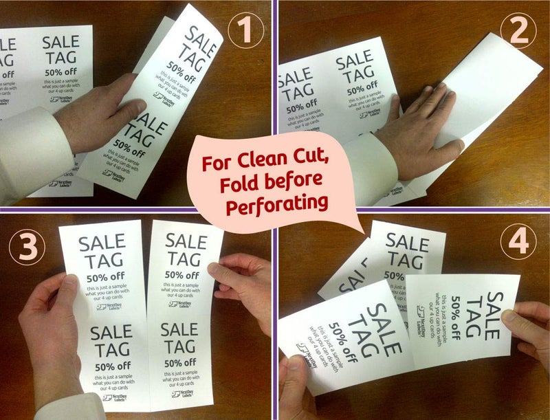 NextDayLabels - 8-1/2 x 11 Laser and Inkjet Printer Postcards 4 up Per Page, (4-1/4" x 5-1/2" Each Card After Perf) 250 Sheets / 1000 Cards - WHITE EXTRA HEAVY - Image 2